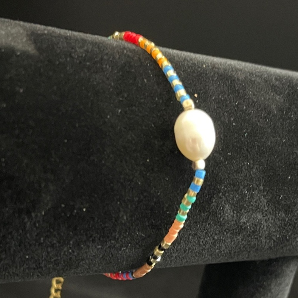 Plunder Design Jewelry Marlene Beaded Bracelet With Pearl NWOT